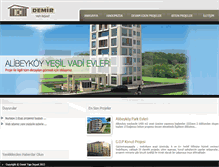 Tablet Screenshot of demiryapi-insaat.com
